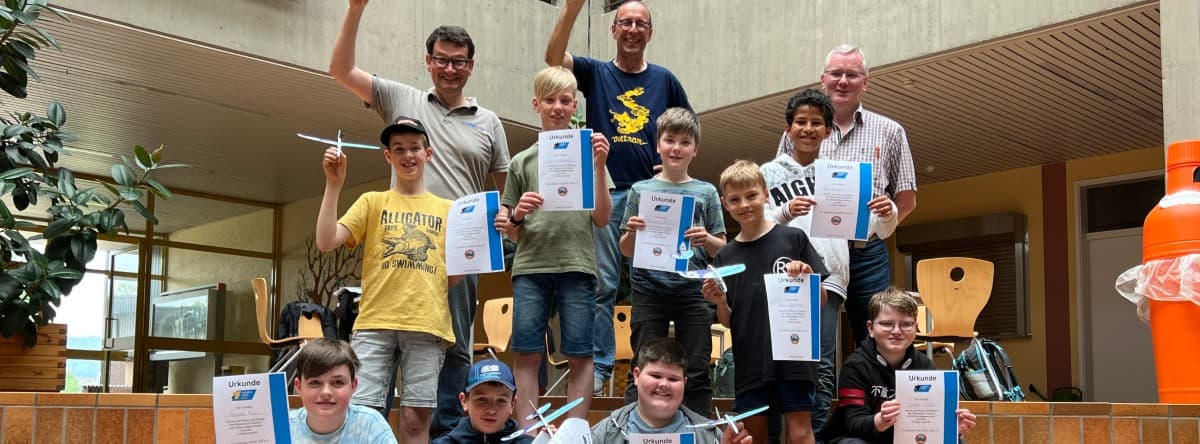 Modellflug Rookie Challenge an der Realschule Zwiesel
