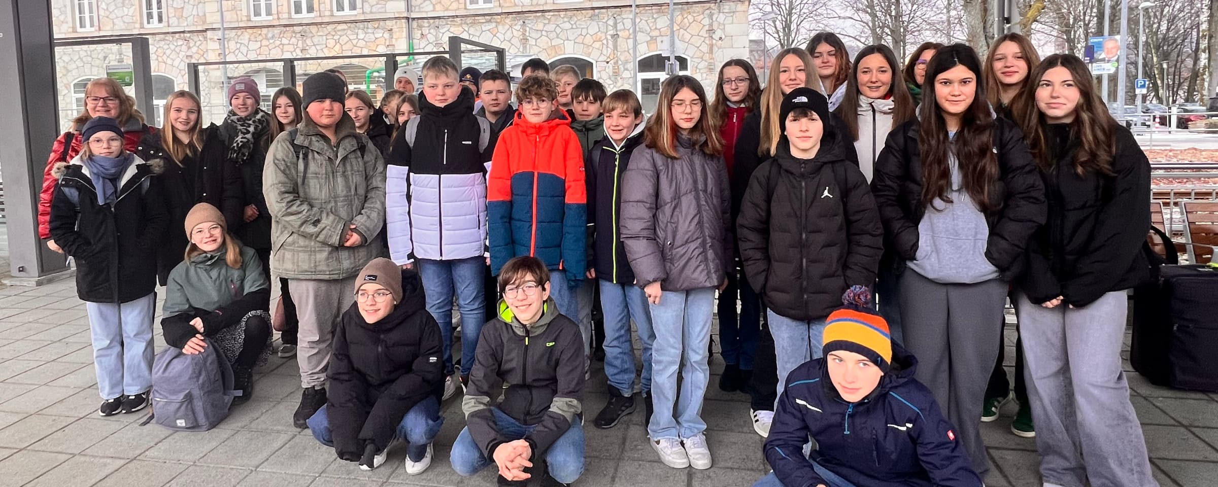 Gruppenbild der teilnehmenden Schüler
