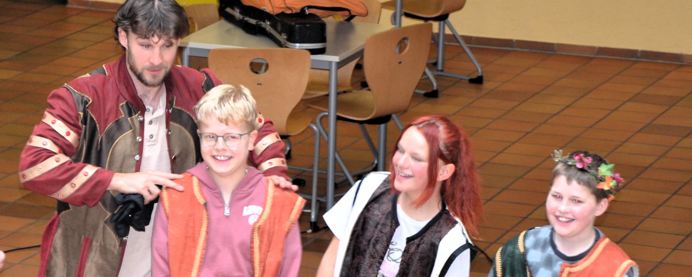 Realschüler wurden in das Theaterstück eingebaut.