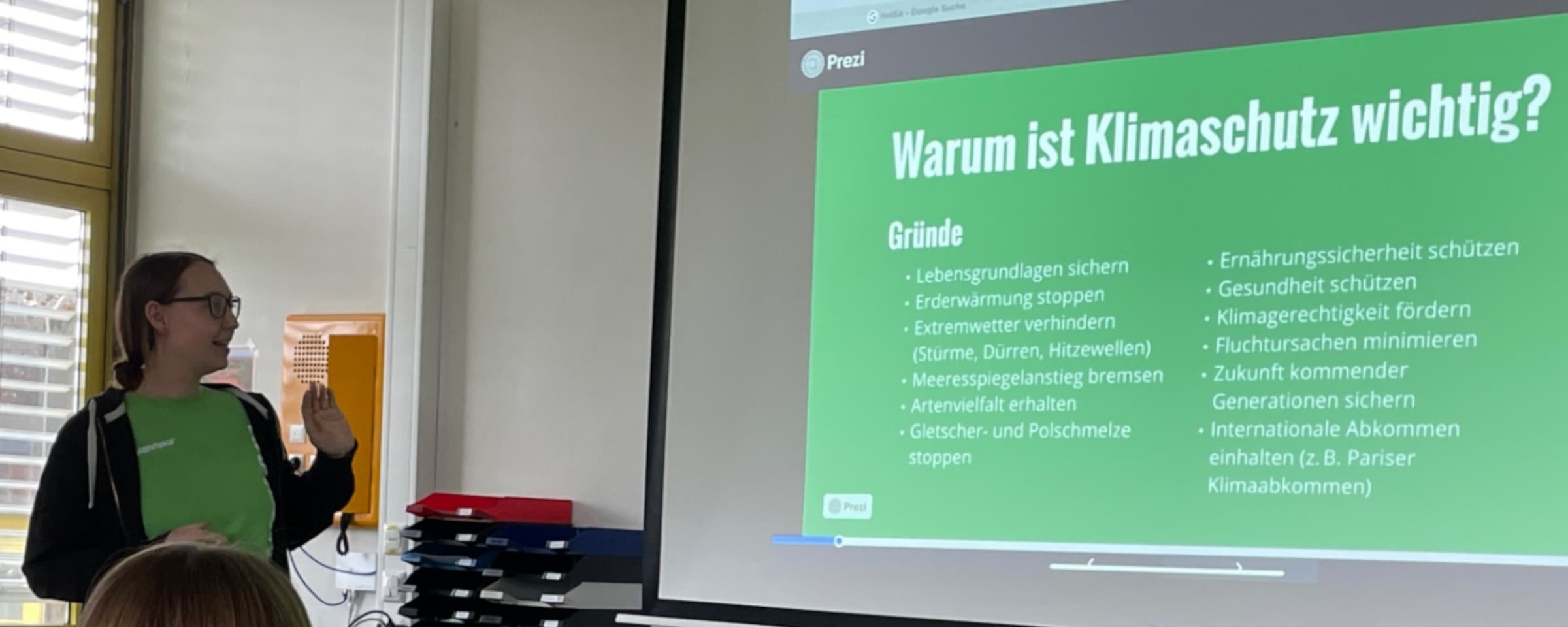 Marina Kainz während ihres Vortrages