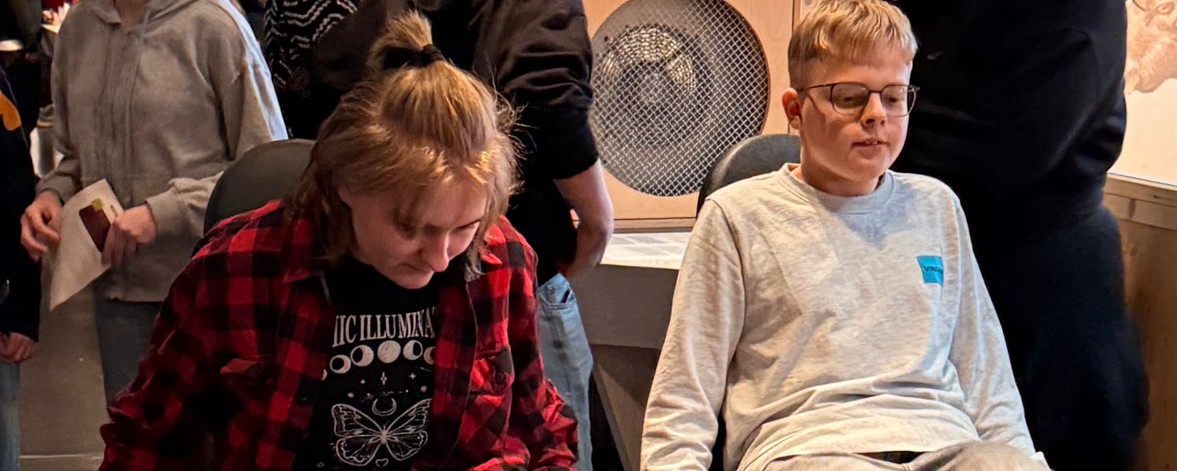 Schüler beim Radeln