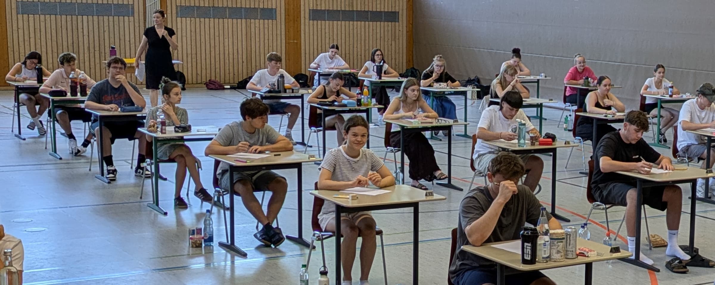 Die Schüler brüten über ihren Prüfungen