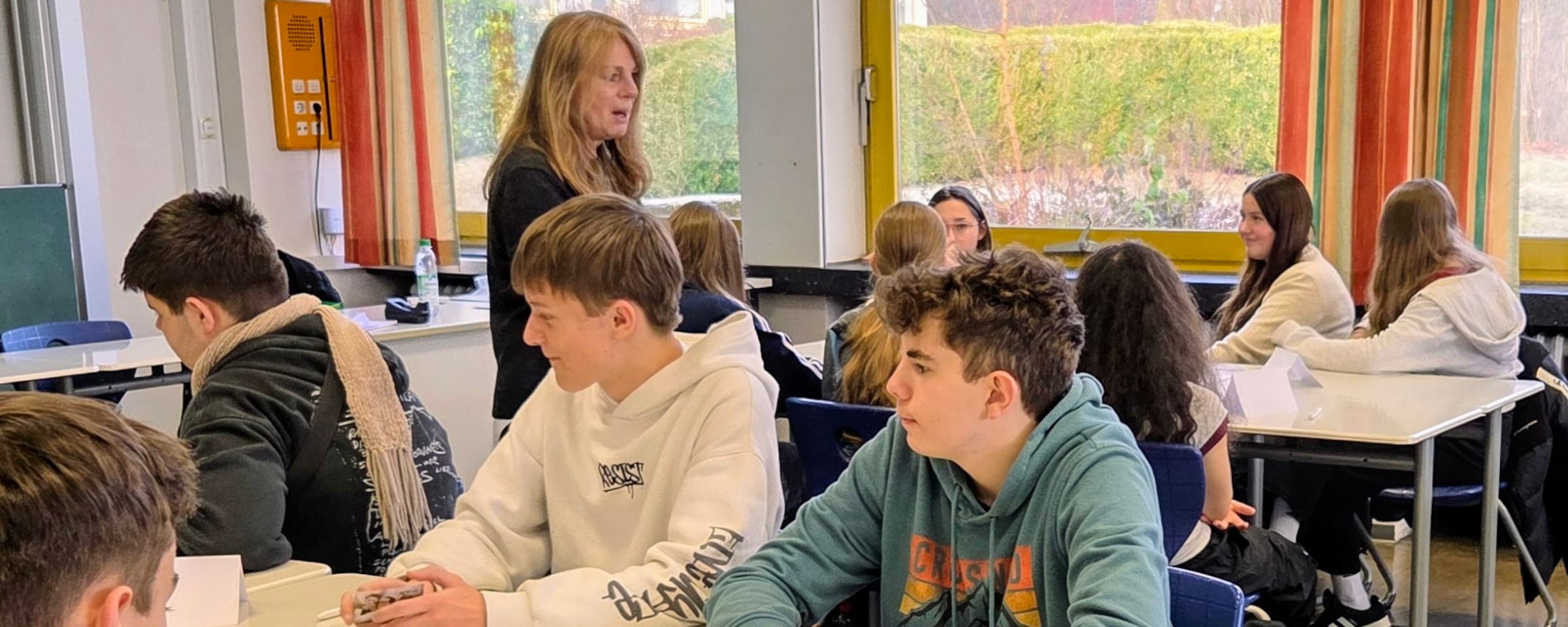 Die Klasse 9a im Bewerbertraining