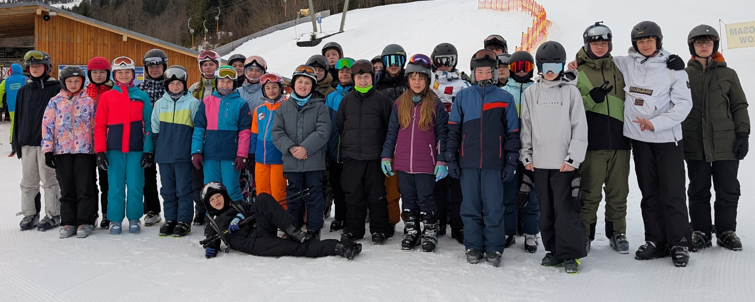 Gruppenbild der Siebtklässler